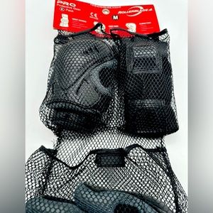 ROLLERBLADE PRO PROTECTIVE GEAR 3 PK~WRIST, KNEE, ELBOW~EN14120~SIZE MED~NEW